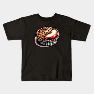 Apple Pie Cafe Love Vintage Kawaii Slice Sweet Kids T-Shirt